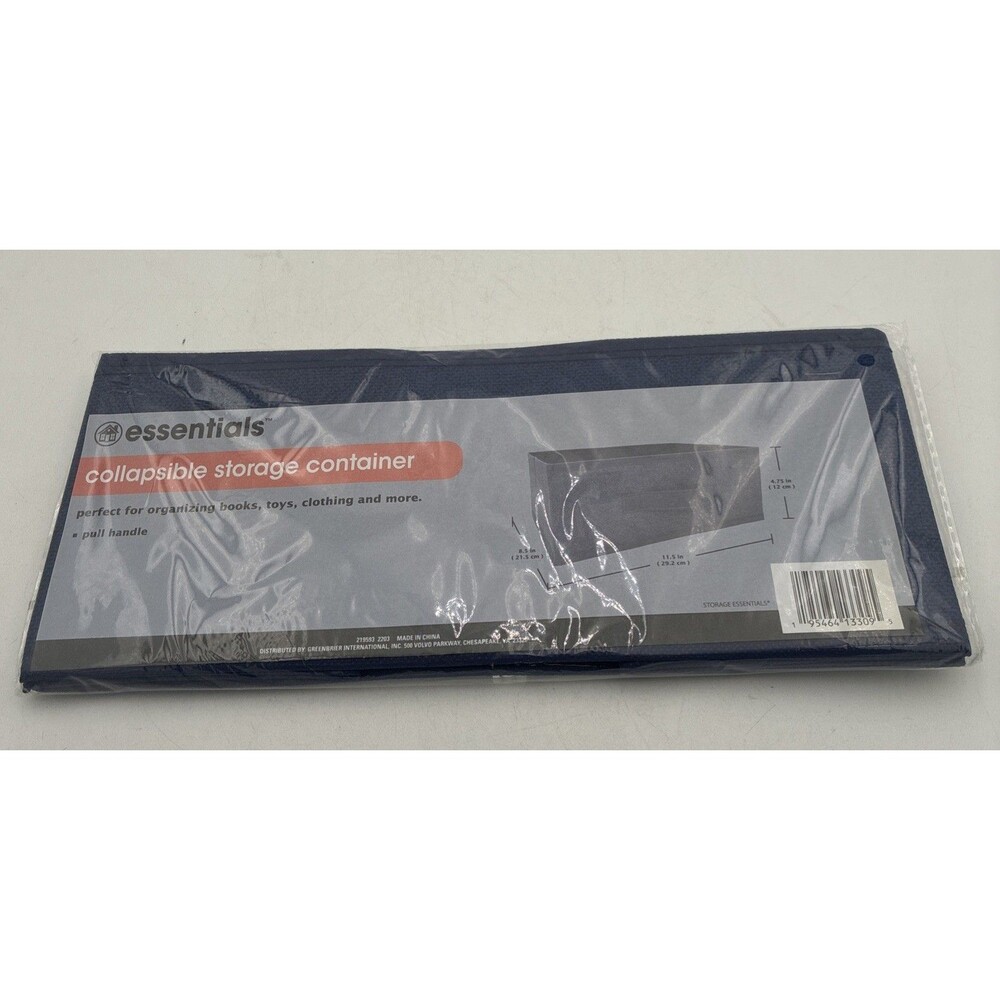 Essentials Collapsible Storage Container 8.5 in 11.5 in 4.75 in